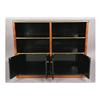 Image 4 : ENGLISH STYLE EBONIZED BOOKCASE CABINET