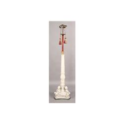 ITALIAN BAROQUE MARBLE BRONZE FLOOR LAMP