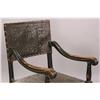 Image 3 : ANTIQUE ITALIAN RENAISSANCE STYLE LEATHER CHAIR