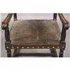 Image 4 : ANTIQUE ITALIAN RENAISSANCE STYLE LEATHER CHAIR
