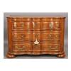 Image 1 : ANTIQUE BAROQUE THREE DRAWER SERPENTINE COMMODE