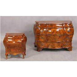 A lot of two bombe style commodes circa