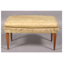 FRENCH LOUIS XVI STYLE BENCH UPHOLSTERED SEAT