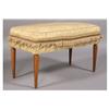 Image 2 : FRENCH LOUIS XVI STYLE BENCH UPHOLSTERED SEAT