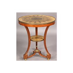 REGENCY STYLE SIDE TABLE BRONZE TRIM