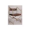 Image 3 : PAIR CONTINENTAL CAMPAIGN STEEL BRONZE CHAIRS