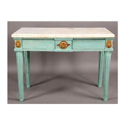 ANTIQUE ITALIAN MARBLE TOP CONSOLE 1790