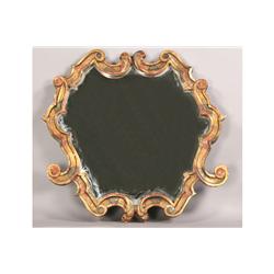 ITALIAN BAROQUE STYLE GILT PAINTED MIRROR