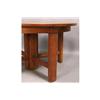 Image 3 : ARTS CRAFTS ROUND OAK ANTIQUE MARKED DINING TABLE