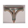 Image 2 : SET 3 DECORATED WALL SHELVES FEATHER SUPPORTS