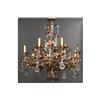 Image 1 : VINTAGE FRENCH WROUGHT IRON CHANDELIER 8 ARMS