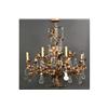 Image 2 : VINTAGE FRENCH WROUGHT IRON CHANDELIER 8 ARMS