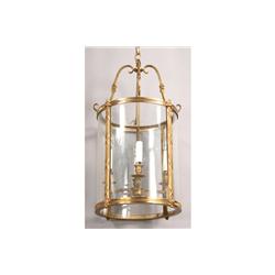 REGENCY STYLE BRONZE HANGING LANTERN 4 LIGHTS
