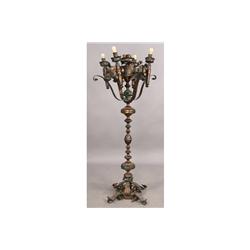 WROUGHT IRON STANDING TORCHIERE