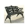 Image 2 : CAST IRON WOOD FERN PATTERN GARDEN BENCH