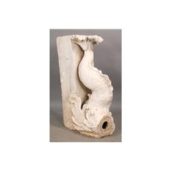 MONUMENTAL ANTIQUE DOLPHIN FOUNTAIN FRAGMENT