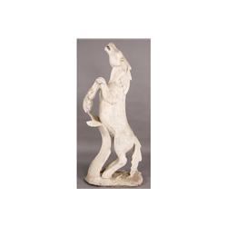 VINTAGE CAST STONE FANTASY SEAHORSE FOUNTAIN