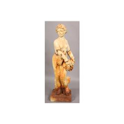 CAST IRON CLASSICAL GARDEN FIGURE WOMAN FALL