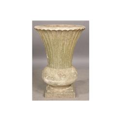 ART DECO CARVED MARBLE GARDEN URN VASE