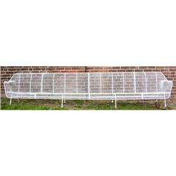 LARGE RUSSELL WOODARD WIRE GARDEN COUCH BENCH