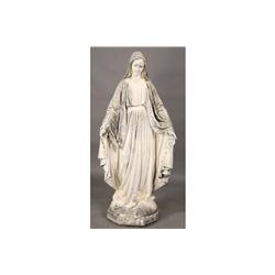 CAST STONE GARDEN FIGURE VIRGIN MARY