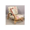 Image 5 : 9 PC VINTAGE BAMBOO RATTAN STRIPED CUSHIONS