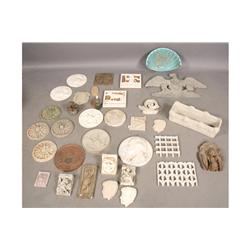 LARGE LOT PLASTER ARCHITECTURAL ELEMENTS FRAGMENT