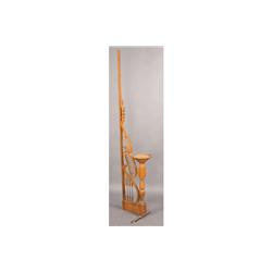 AMERICAN VICTORIAN OAK STICK BALL ARCHITECTURAL