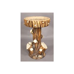 ENGLISH STONEWARE FAUX BOIS PLANTER GARDEN