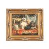 Image 1 : PORTRAIT PAINTING 3 DOGS POSING FINE ART