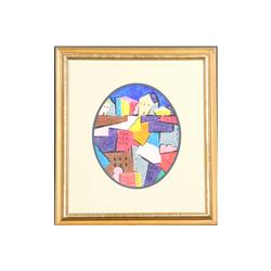 SEYMOUR ZAYON AMERICAN ABSTRACT CITYSCAPE LISTED