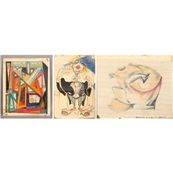 LOT OF 3 MIXED MEDIA SAM BROWN 2 SIGNED