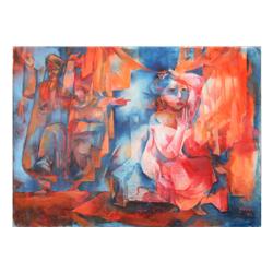 JOSEPH WOLINS AMERICAN MODERN OIL PAINTING