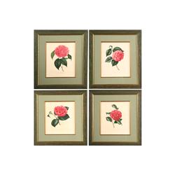 FOUR HANDCOLORED STIPPLE ENGRAVINGS 1827 PARIS