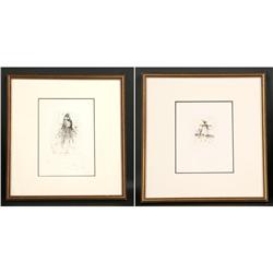 SALVADOR DALI NUMBERED COLORED ZODIAC PRINTS