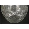 Image 5 : CUT GLASS PITCHER ORNATE MONOGRAM