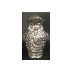 ANTIQUE ART NOUVEAU PEWTER PITCHER GEORGE COUDRA