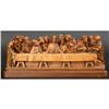 Image 1 : CARVED WOOD FIGURAL GROUP THE LAST SUPPER