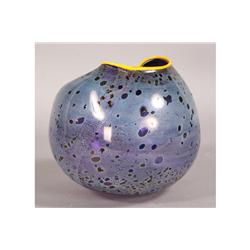 MODERN ART GLASS VASE SIGNED DALE CHIHULY