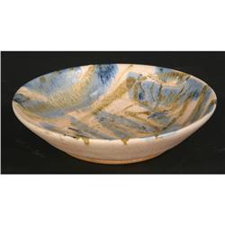 MODERN STONEWARE BOWL SIGNED R.H. STAFFEL