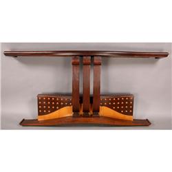 ART DECO STYLE SATINWOOD CONSOLE