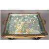 Image 3 : CLOISONNE STYLE TRAY TABLE FAUX BAMBOO