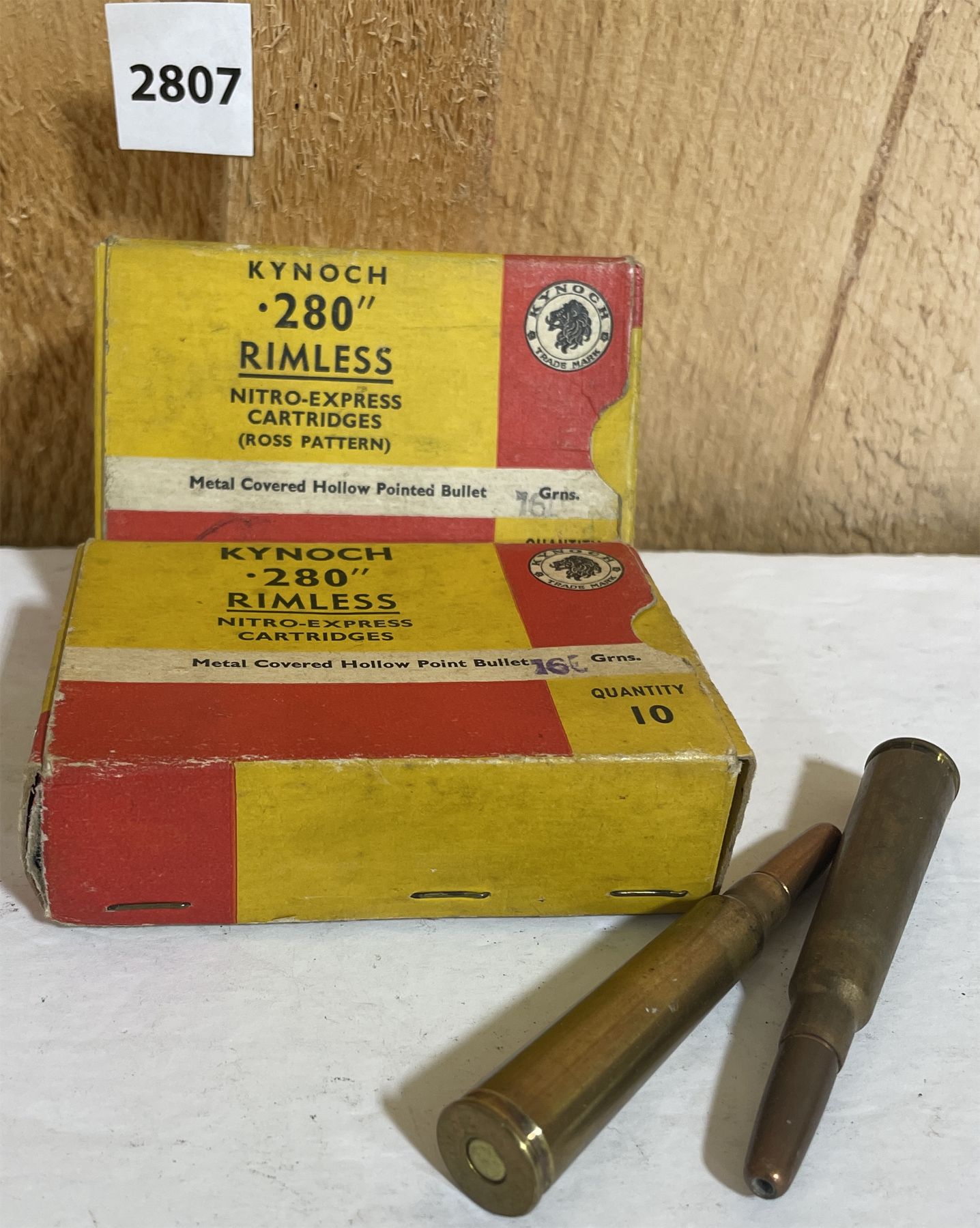 AMMO: 20X KYNOCH .280 RIMLESS - 160 GR