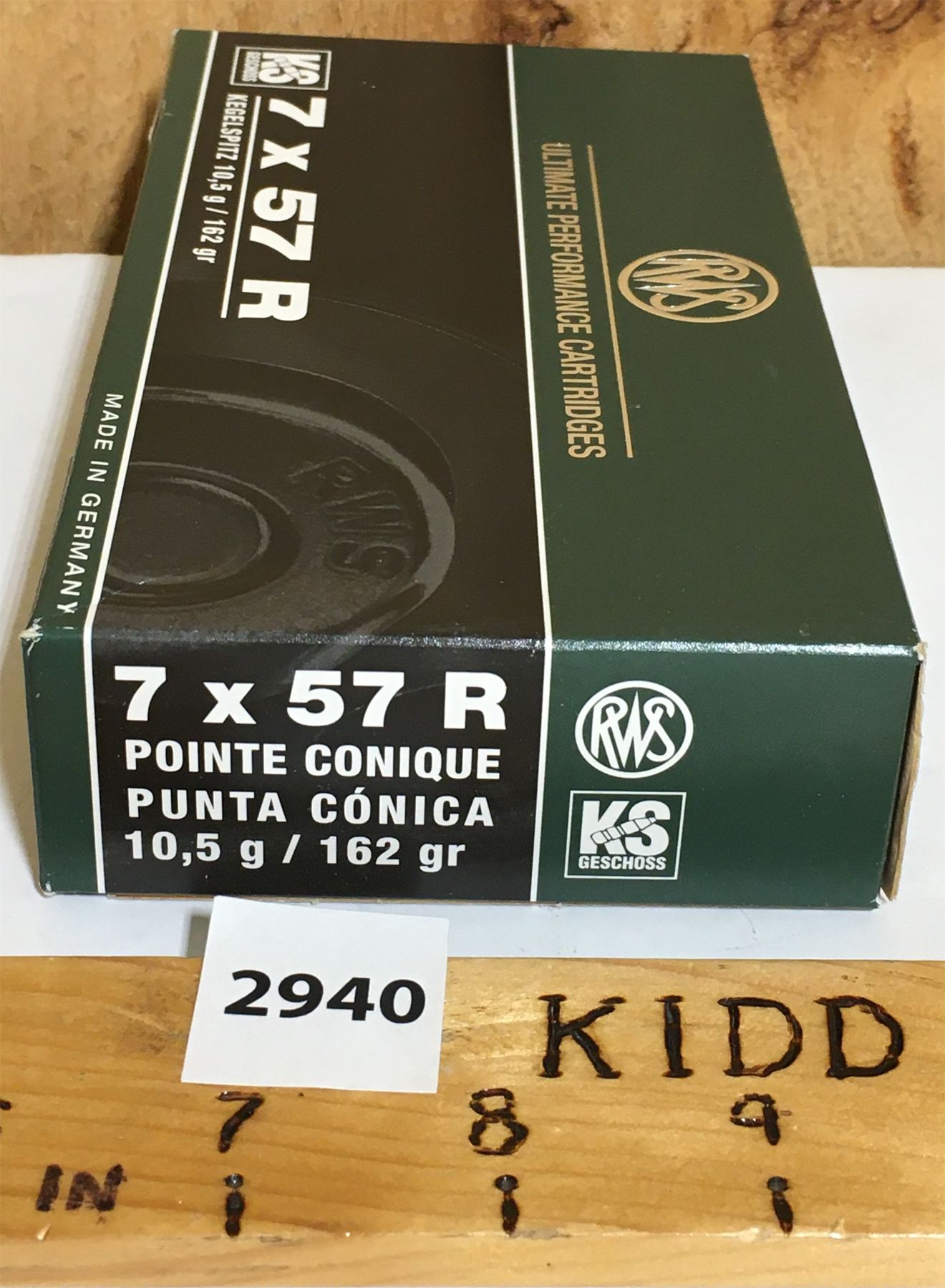 7x46 Rws AMMO: 20X RWS - 7 X 57 r - 162 GR