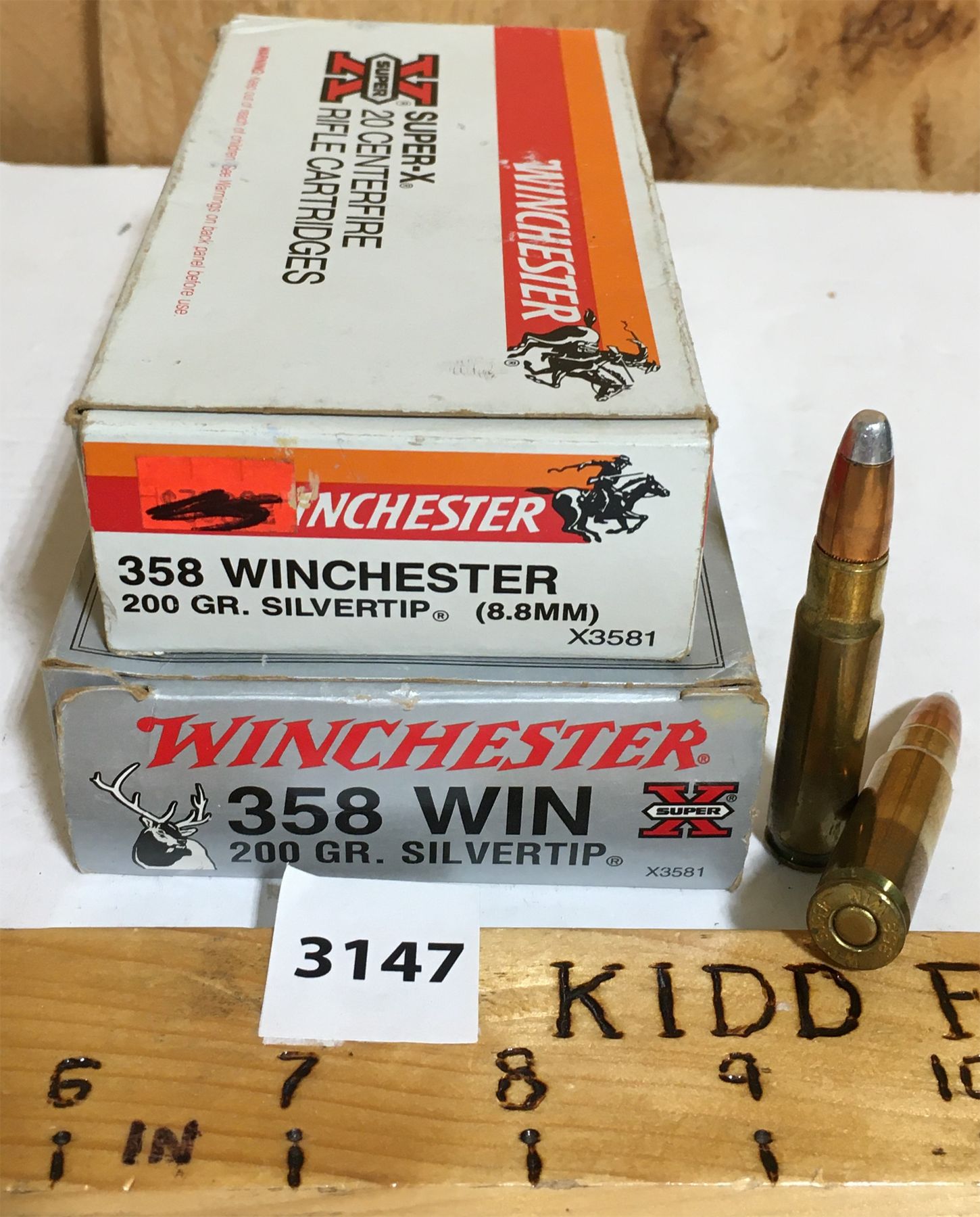AMMO: 40x WINCHESTER 358 WIN SILVERTIP - 200 GR