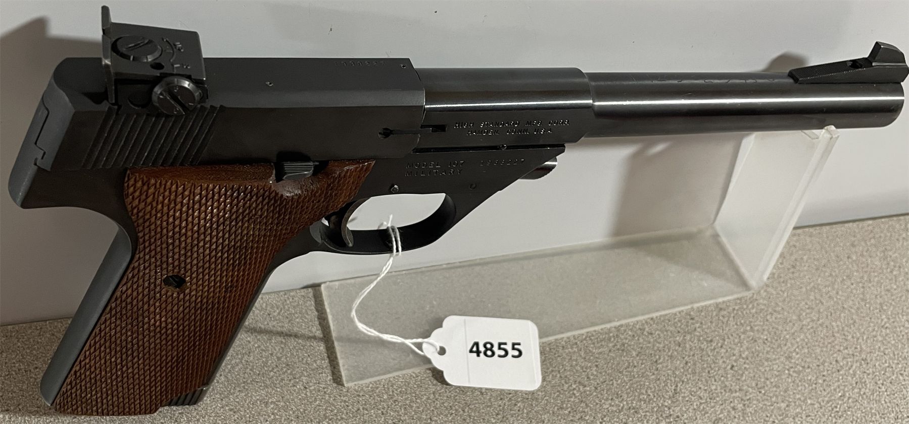 HIGH STANDARD SUPERMATIC TOURNAMENT MODEL 107 MILITARY IN .22 LR ...