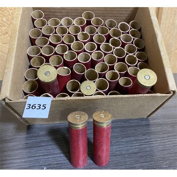 SHELLS: 69 X DOMINION PAPER SHELLS 12 GA - FACTORY PRIMED