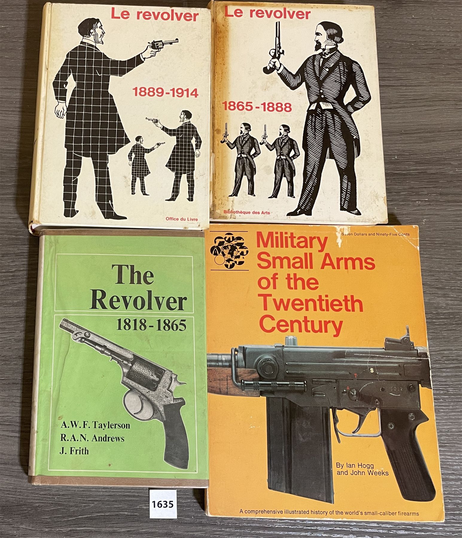 LOT OF 4 - REVOLVER REFERENCE BOOKS & MILITARY SMALL ARMS
