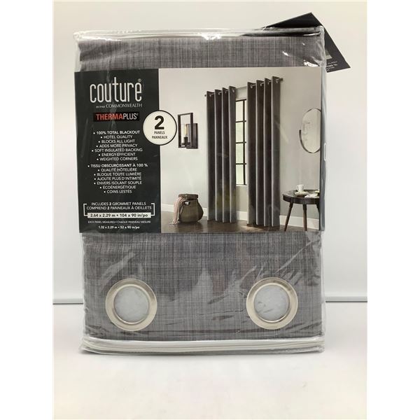 Couture By Commonwealth Therma Plus  Black Out Curtains Pack of 2