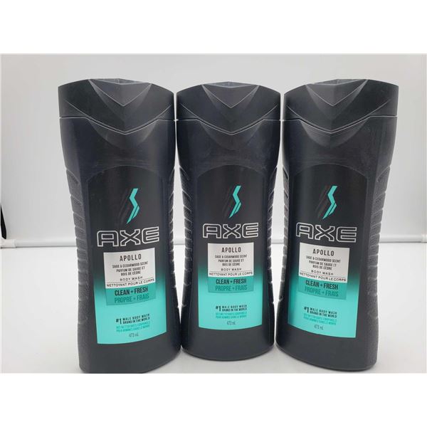 Axe Body Wash Sage & Cedarwood Scent 3X473ml